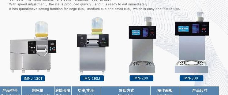 Milk and dessert ice machine series